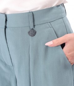 Wide viscose pants