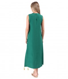 Long elegant dress made of viscose fabric