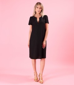 Flared dress made of linen