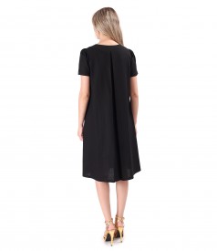 Flared dress made of linen