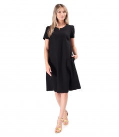 Flared dress made of linen