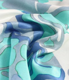 Midi dress made of viscose with natural silk digitally printed