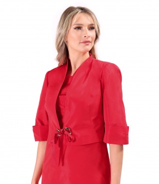 Elegant taffeta bolero