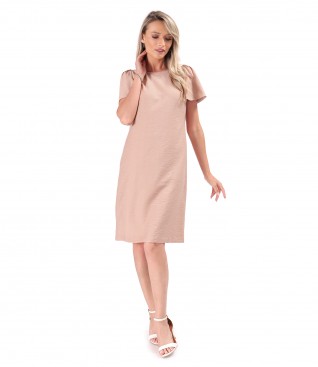 Elegant dress with short wide sleeves