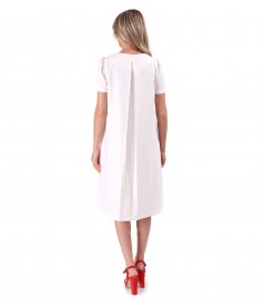 Flared dress made of linen