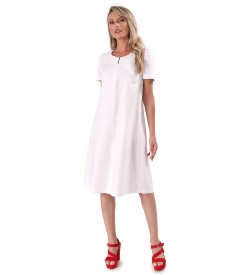 Flared dress made of linen