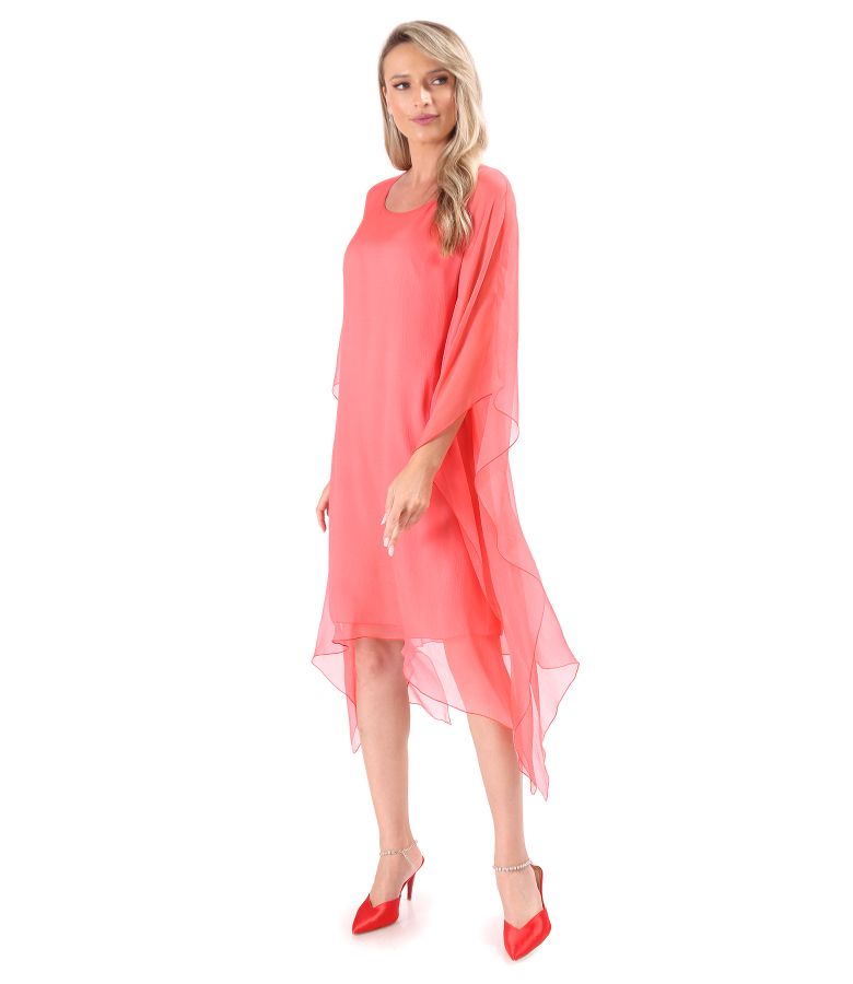 Butterfly dress made of natural silk voile