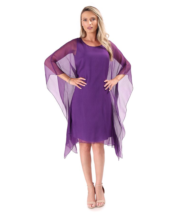 Butterfly dress made of natural silk voile