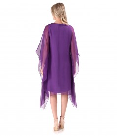 Butterfly dress made of natural silk voile