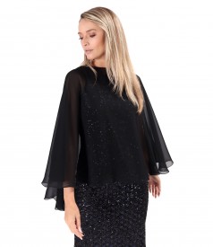 Elegant veil cape