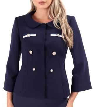Elegant jacket with decorative buttons
