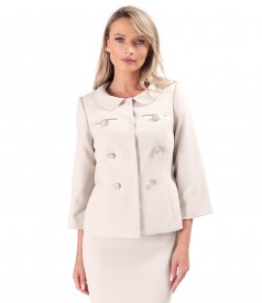 Elegant jacket with decorative buttons