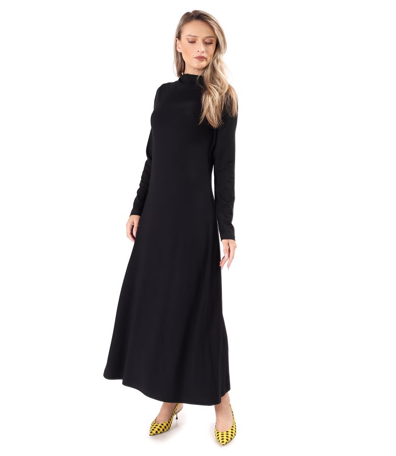 Long dress made of elastic jersey with viscose