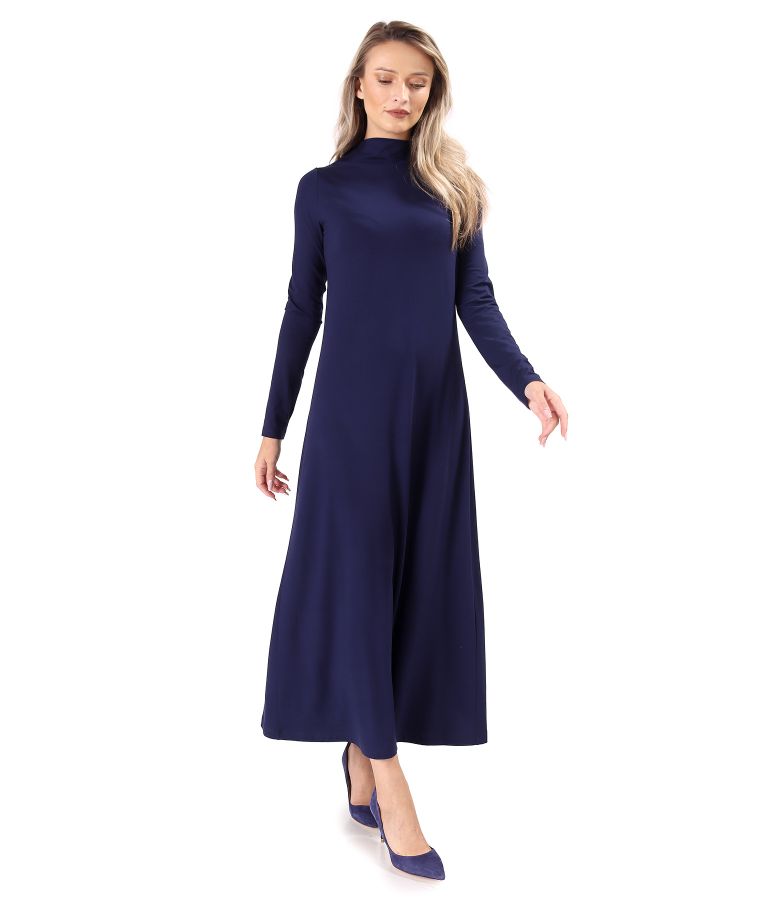 Long dress made of elastic jersey with viscose