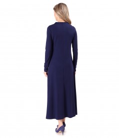 Long dress made of elastic jersey with viscose