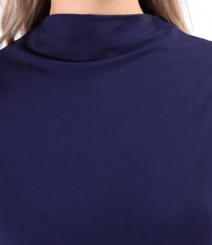 Long dress made of elastic jersey with viscose