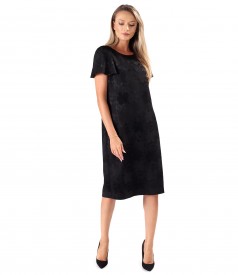 Elegant dress with short wide sleeves