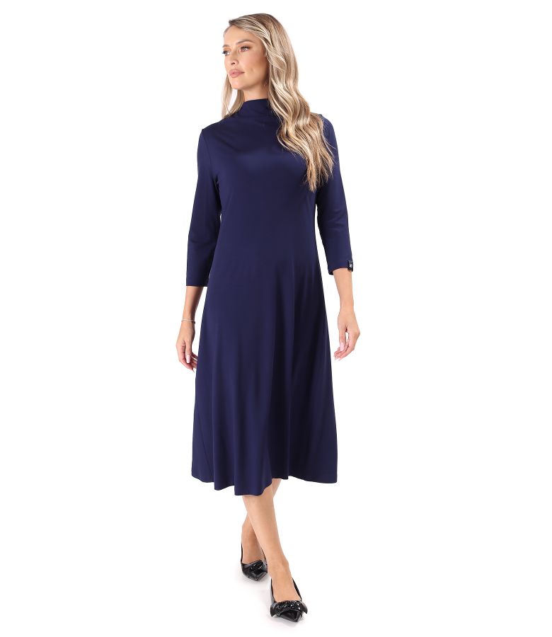 Midi dress in elastic viscose jersey