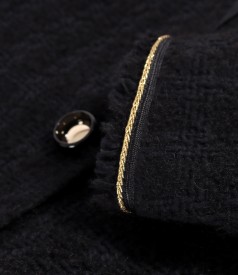 Elegant jacket made of virgin wool and alpaca