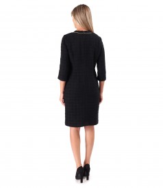 Elegant dress made of virgin wool and alpaca