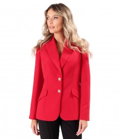 Office jacket made of elastic fabric with viscose