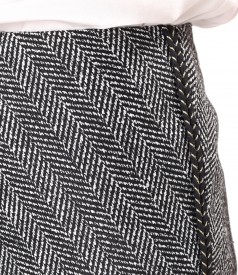 Flared skirt made of cotton