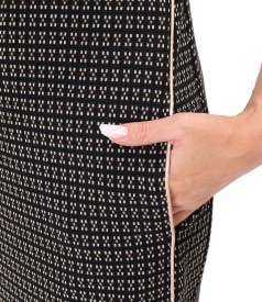 Elegant dress made of thick elastic jersey