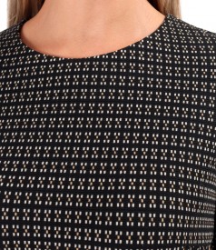 Elegant dress made of thick elastic jersey