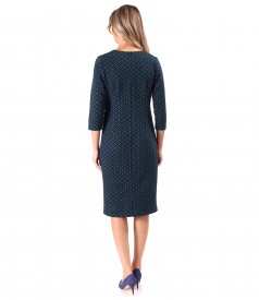 Elegant dress made of thick elastic jersey