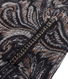 Elegant dress made of elastic brocade