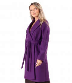 Overcoat made of thick fabric