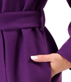 Overcoat made of thick fabric