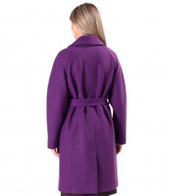 Overcoat made of thick fabric