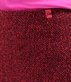 Office skirt made of wool and alpaca