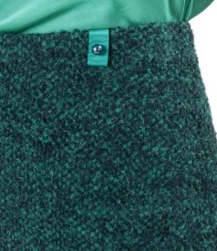 Office skirt made of wool and alpaca