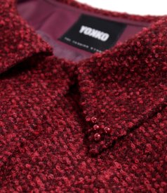 Office jacket made of wool and alpaca