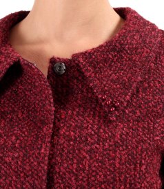 Office jacket made of wool and alpaca