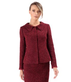 Office jacket made of wool and alpaca