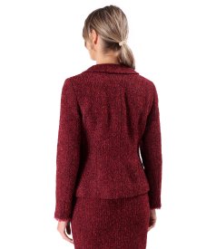 Office jacket made of wool and alpaca