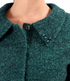 Office jacket made of wool and alpaca