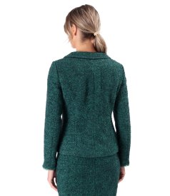 Office jacket made of wool and alpaca