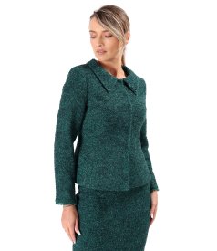 Office jacket made of wool and alpaca