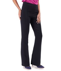 Flared pants made of elastic fabric with viscose