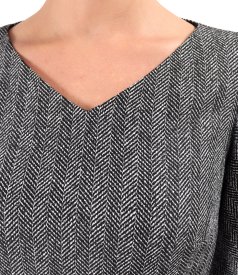 Office dress made of cotton