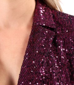 Elegant sequin jacket