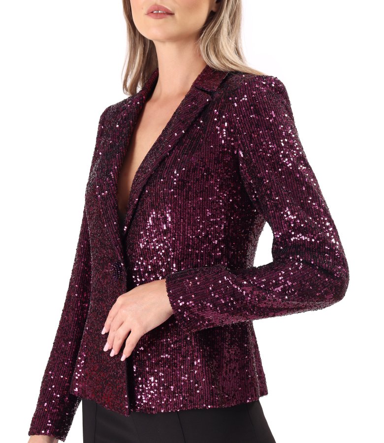 Elegant sequin jacket
