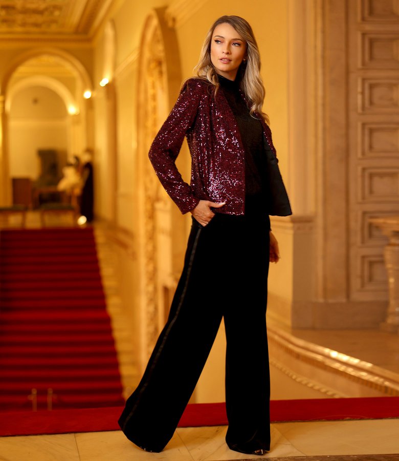 Elegant sequin jacket