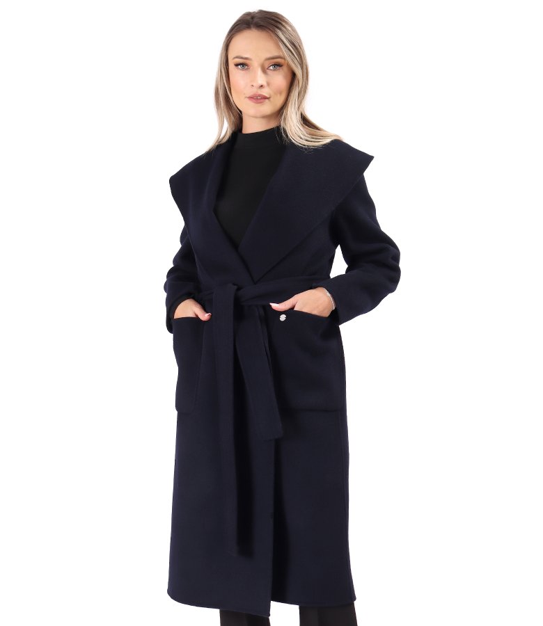 Elegant coat made of wool and cashmere