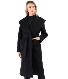 Elegant coat made of wool and cashmere