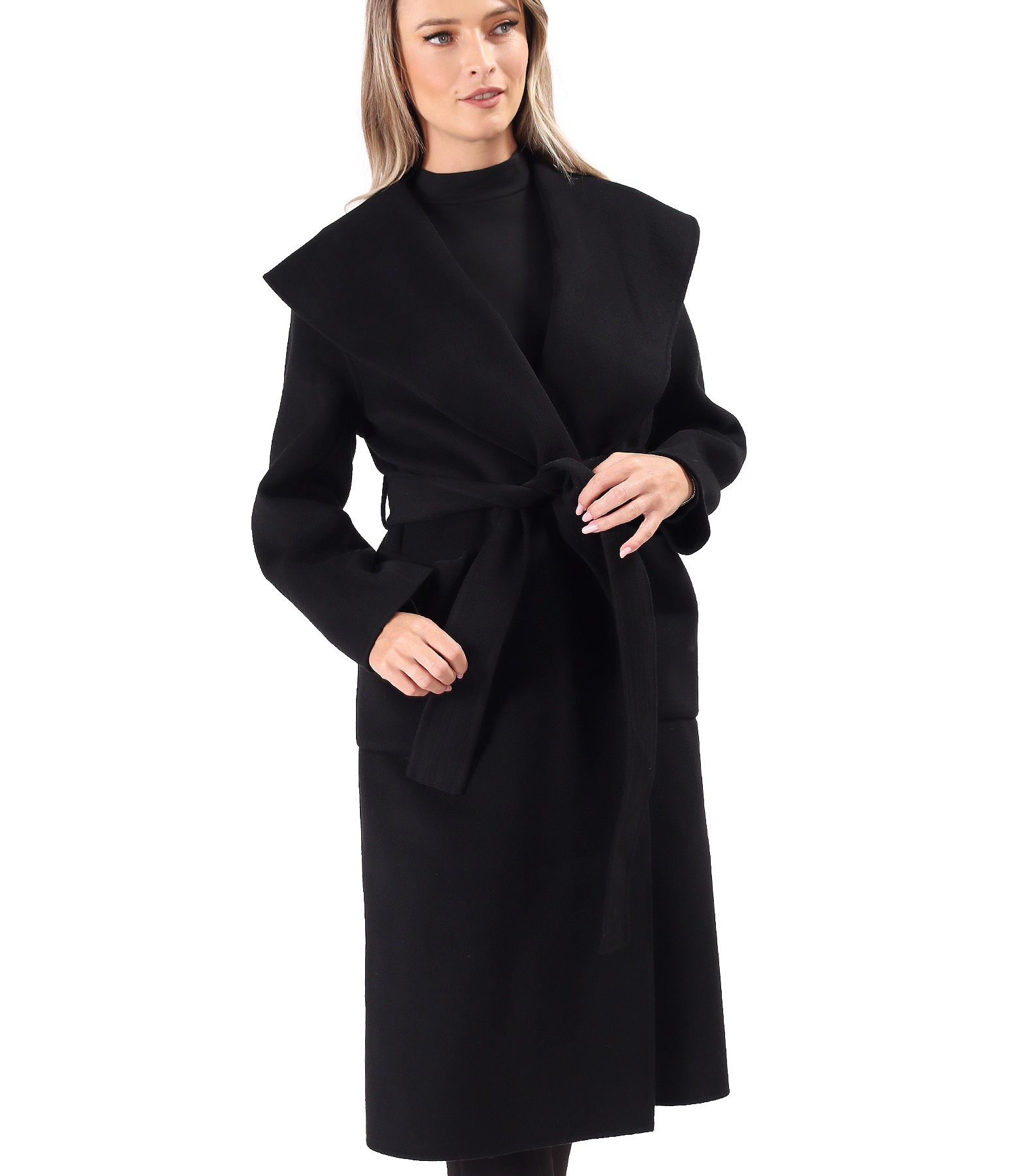 Elegant coat made of wool and cashmere